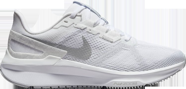 Кроссовки Wmns Air Zoom Structure 25 Wide 'White Metallic Silver', белый