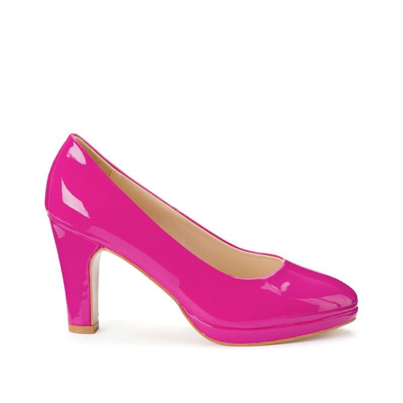 Туфли-лодочки на широком каблуке для широкой стопы размер 38-45 39 розовый